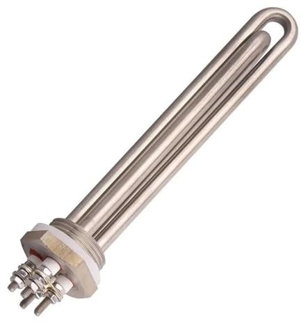 tianwandong 600W DC DN25 Solar Water Heating Element 12V 304 Stainless Steel Tubular Electric Heater(Heater only)