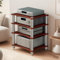 4 Estante Soporte Multimedia AV, Mueble HiFi Estanteria HiFi para Equipo de Música, AV Torre de Rack de Audio para Tocadiscos Media Tower Cabinet