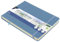 Skizzenbuch Kangaro A5 landscape Sky Blue PU Hardcover 80 Blatt 140 Gramm cremefarbenes Papier mit Gummiband und Band