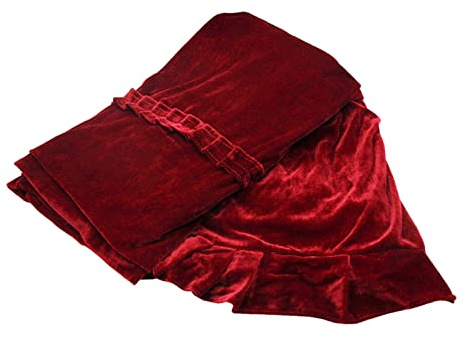 Jelquix Klavier-Staubschutz, Weicher Pleuche-Aufrechter, Vollständiger Schutz für Instrumente, Dekoration, Schlafzimmer (Rot)