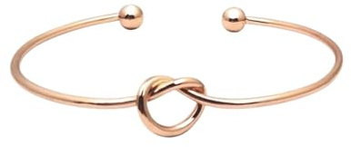 Generisch Inoxydable Homme Connecté Bracelet Bijoux à manchette ouverte En alliage réglable Bijoux pour femmes et filles Cadeaux Or Couleurs Homme Petite Ensembles Bijoux (Rose Gold, One Size)