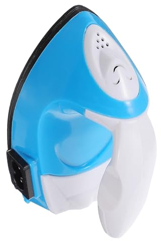 Mini Plancha Eléctrica Portátil Azul, 220v Manualidades | Precalentamiento Rápido, Mango Curvo Cómodo, Base Cerámica Antiaceite, Cable de 90cm