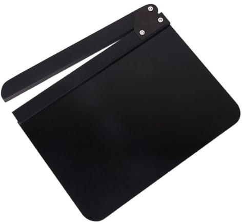 HAPINARY Filmklappe mit Graviertem Englischem Schriftzug aus Langlebigem Acryl und Holz Schwarze und Verstellbaren Schrauben als Professionelle Regieklappe für Tv und Filmszenen