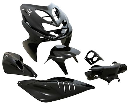 Verkleidungskit STR8 Mini, 7 Teile, Aerox/Nitro, schwarz metallic