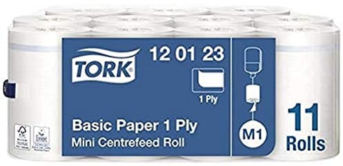 Tork 120123 Basic Mini Centerfeed Polierpapier, 1-lagig, M1