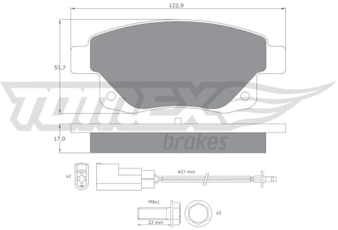 Procodis Frankreich PF1475 Bremsbelagsatz, Scheibenbremse