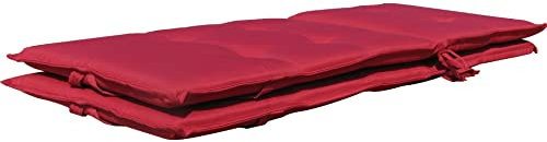 GRASEKAMP Qualität seit 1972 2 Kissen Klappsessel Santos - Rubinrot Uni