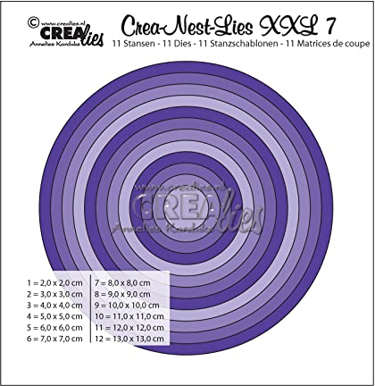 Unbekannt Crealies Crea-Nest-Lies XXL no. 7 Stanzschablone rund Basis