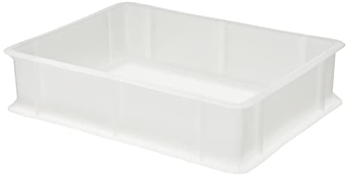 GIGANPLAST Caja para masas de Pan y Pizza Mod. Service 30 x 40 x 10 cm. Color: Blanco.