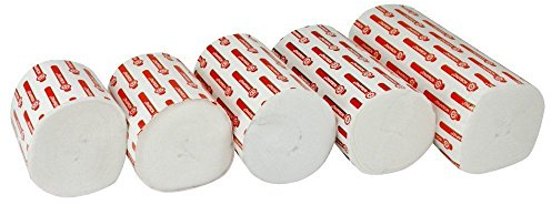 5 Rollen Nobapad Polsterbinden aus synthetischer Watte in verschiedene Größen (3 m x 15 cm)