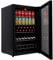 Cookology CBC130BK Under-Counter Drinks Fridge in Black - 115 Litre Capacity - Drinks Fridge - Adjustable Temperature Control - LED Light - Suitable for Cans & Bottles - Energy Efficient