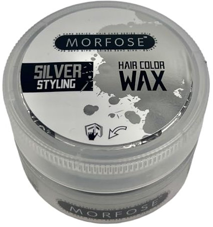 Morfose Color Haar Wax Silber100ml Hair Wax Silver Haarwachs mit Farbe