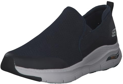 Skechers Men's Arch Fit Banlin Trainers,Navy Mesh/Synthetic/Trim,9.5 UK