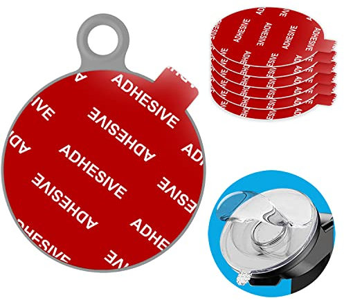 AZXYI Adhesivo adhesivo de muy alta adherencia, paquete de 6 almohadillas de montaje para salpicadero, kit de repuesto de adhesivo de doble cara para ventosa, soporte de teléfono y parabrisas de coche
