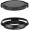 Gegenlichtblende aus Metall, 40,5 mm und Objektivdeckel, kompatibel für Sony A6600 A6400 A6300 kit E-Mount 16-50 mm Objektiv, für Nikkor 10-30 mm Objektiv (2 Stück)