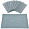 Rinpon Tischsets aus Stoff, 8 Stück, Leinentyp, Stoff, maschinenwaschbar, Platzsets, hitzebeständig, knitterfrei, Dickes Polyester, Küchen-Tischsets für Esstisch (hellgrau)