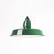 Lightstock Industrie-Lampenschirm aus emailliertem Stahlblech (2. Wahl), 36 cm, DUNKELGRÜN inkl. Fassung aus Bakelit