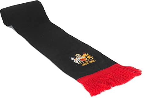 Fan Originals - Schal in den Farben von Manchester United - mit Wappen - Schwarz