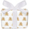 3er Set Geschenkpapier Bögen Teddy Kuscheltier Weiß für Kinder Kindergeburtstag Baby Geburt Taufe, gedruckt auf PEFC zertifiziertem Papier, 50 x 70 cm