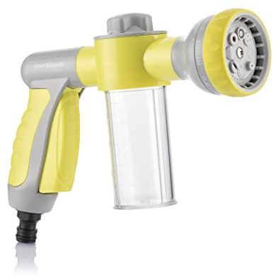 InnovaGoods® Pistolet à Eau à Pression avec réservoir 8 en 1 Dariegger, nettoie Rapidement et Facilement différentes Surfaces avec différentes Buses et Accessoires, idéal pour la Maison.