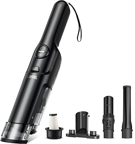 VOSFEEL-Store Aspirabriciole senza Fili Potente, 15000pa 160W Aspirapolvere Auto Portatile con Nuovo Filtro Batteria Ricaricabile per Casa Auto Ufficio