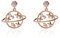 Planet Space Dangle und Drop Ohrringe Sterling Silber Süße Stern Saturn Lange Sutd Ohrringe zierliche Ohrringe für Mädchen Weltraum NASA Liebhaber Geschenk (Rose Gold)