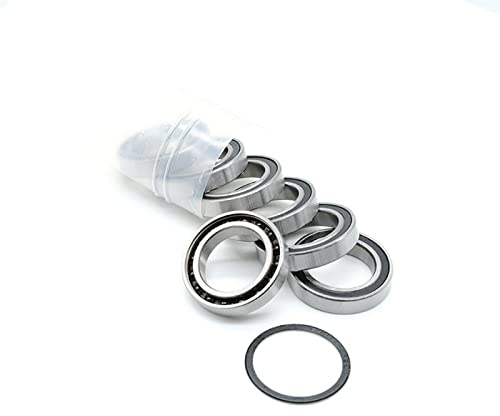 BIVOO 1Pcs 6801 2RS Hybrid Keramik Lager 12x21x5 mm ABEC-7 Fahrrad Tretlager Ersatzteile 6801RS Si3N4 Kugel