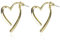 ysister Ohrringe gold Damen Herz hängend 925 Silber Creolen Ohrstecker gold Sterling Silber Asymmetrische Herz Creolen Ohrringe Creolen 925 Für Damen Ohrringe Klein Geschenke