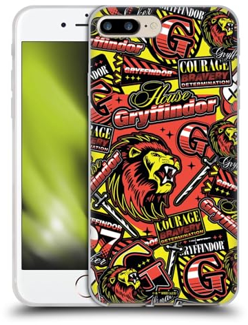 Head Case Designs Offizielle Harry Potter Haus Gryffindor Abzeichen Hoch Gel Handyhülle Hülle [Militärischer Schutzgrad] Kompatibel mit Apple iPhone 7 Plus/iPhone 8 Plus