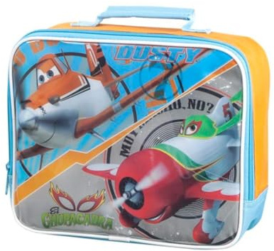 Lonchera infantil con diseño de aviones de Disney, perfecta para la escuela