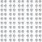 AVYRING 100 Stück Piercing Kugeln, Silber Edelstahl Ersatz Lippen Labret Rook Zungen Bauchnabel Barbell Septum Kugel Set für 16G 1,2mm Gewinde Piercing Schmuck 2,5mm