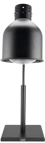HENDI Heat Lamp, Flexible Arm, Includes Shatterproof Infrared Lamp, for Keeping Food Warm, Heat Emitter, Food Warmer, E27 Socket, 230 V/250 W, 268 x 200 x (H) 660 mm, Iron, Black