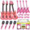17pcs Inflatable Guitar Saxophone Microphone Balloon Set, Inflatable Party Props Rock Star Toy, Fun Musical Instruments Accessories for Adult Kids Fancy Dress Favors Photo Booth Props Party Decor (B)