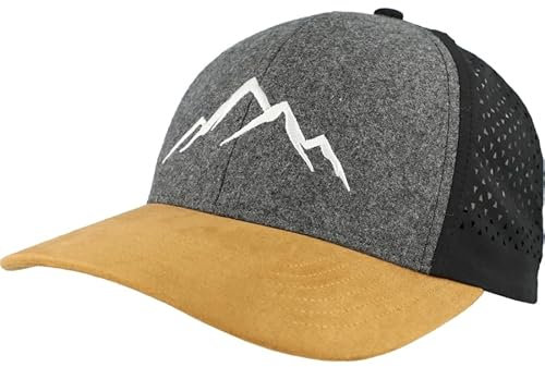 Eisley Unisex Monte Cap Mit UPF50+ Atmungsaktiv & Schnell Trocknend Klettverschluss, Schwarz, Einheitsgröße EU