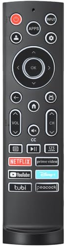 Replacement Backlit Remote Control for Hisense Smart Google TV, for Hisense UHD 4K ULED Mini-LED Google TVs, with Lighting Buttons