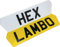 Hex Plates Short Number Plates UK Reg Quality Printed 6 Digit. Show plate outdoor