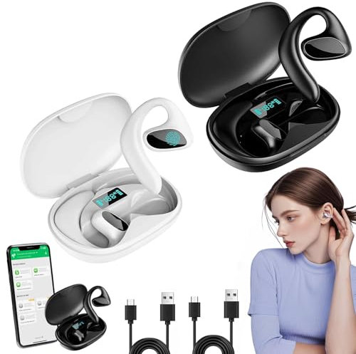 Talkbuds Traductor, auriculares de traducción Ai en tiempo real, 144 idiomas y acentos, traductor bidireccional, auriculares Bluetooth, auriculares impermeables Ipx5, controles táctiles, para viajes y