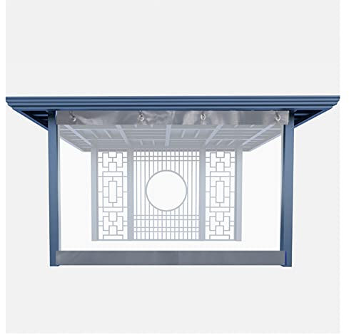 AGLZWY Teloni per Gazebo Tende Antipioggia PVC Copertura per Piante in Serra 0,5mm con Occhielli Antiruggine per Gazebo, Garage, Esterno(1x2.5m)