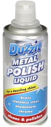 Metal Polish Spray Kit Liquid Metal Cleaner for Chrome, Aluminium, Brass, Steel, Copper Restores Shine, Removes Tarnish & Rust Multi-Surface Metal Cleaning Solution 120ml