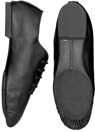 Starlite Basic Black Jazz Shoes with Split Suede Sole