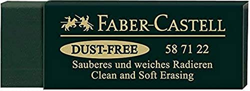 Faber-Castell FC587122 Radiergummi, Kunststoff, grün, Einheitsgröße