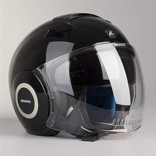 SHARK Motorradhelm Nano Blank, Schwarz, Größe XS