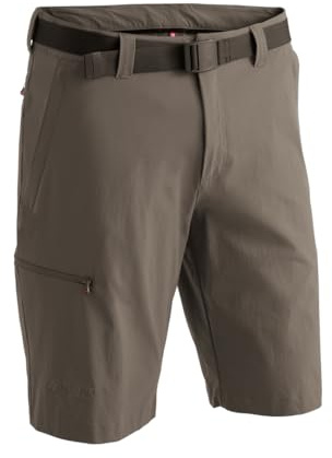 maier sports Huang, Men's Short Hiking Trousers, Water-Repellent Bermuda Shorts for Trekking and Hiking, PFC-Free, mSTRETCH pro 4 & dryprotec Teak