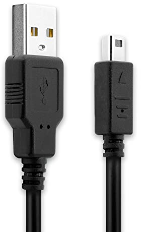 subtel Cavo USB 2.0 compatibile con Nintendo DSi/DSi XL / 2DS / 2DS XL / 3DS / 3DS XL ricarica 1A per console controller con porta System Connector 1m in PVC nero