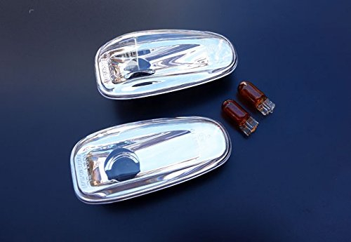 Seitenblinker Klar Rauchglas Chrom Links+Rechts Set