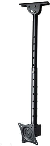 VideoSecu ML405B2 - Soporte de Techo para Monitor LCD LED para la mayoría de Pantallas Planas de 19 22 23 24 26 27 28 29 32 39 42 con VESA100 x 100, 75 x 75, se Adapta a Techo Plano y abovedado M0B