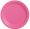 amscan Juego de platos desechables para fiestas, 23 cm, 50 unidades, color rosa