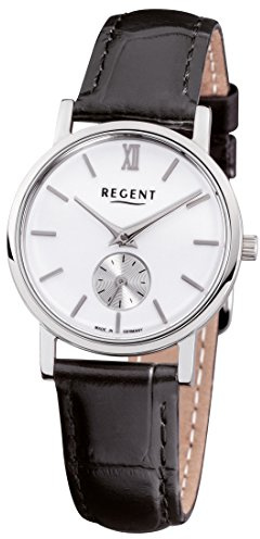 REGENT 12110969 - Armbanduhr Lederband schwarz