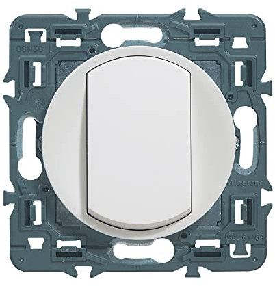Legrand Celiane LEG99720 - Interruptor simple o conmutado (10 A, para combinar), color blanco