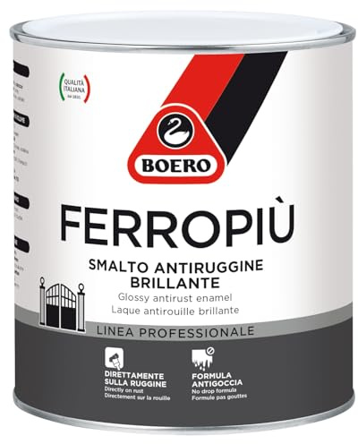 SMALTO ANTIRUGGINE FERROPIU' BRILLANTE BIANCO ML.750 070000 AZIMUTHSHOP
